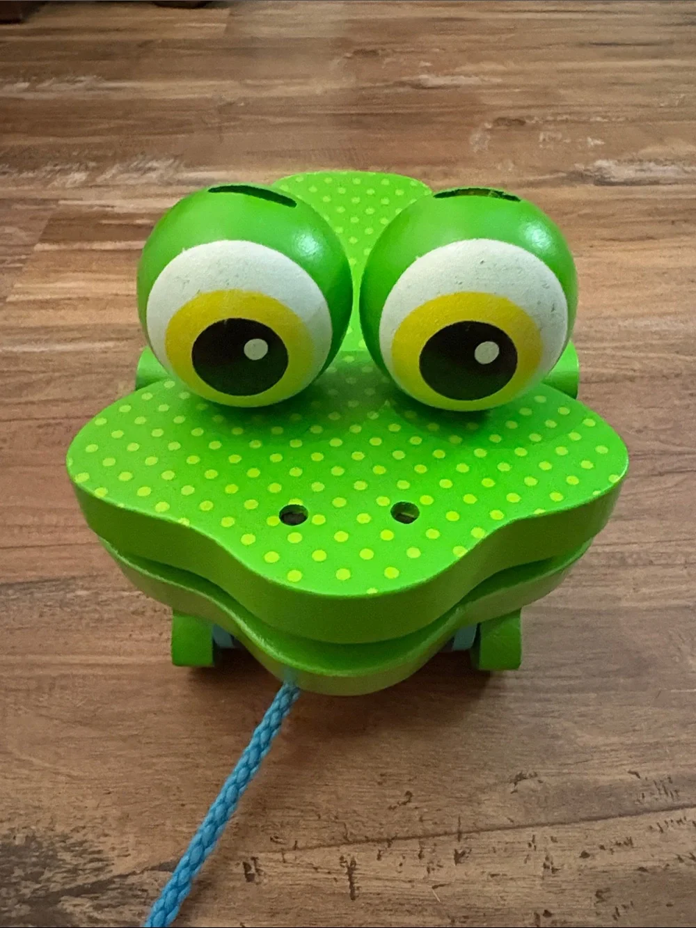 Melissa & Doug Green Frog Pull-Along Toy - Kids Toy